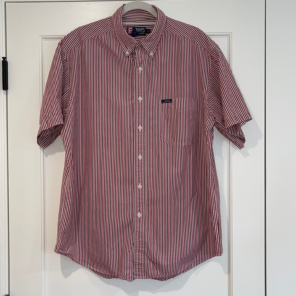 Chaps Ralph Lauren Short Sleeve Button Down Shirt Large